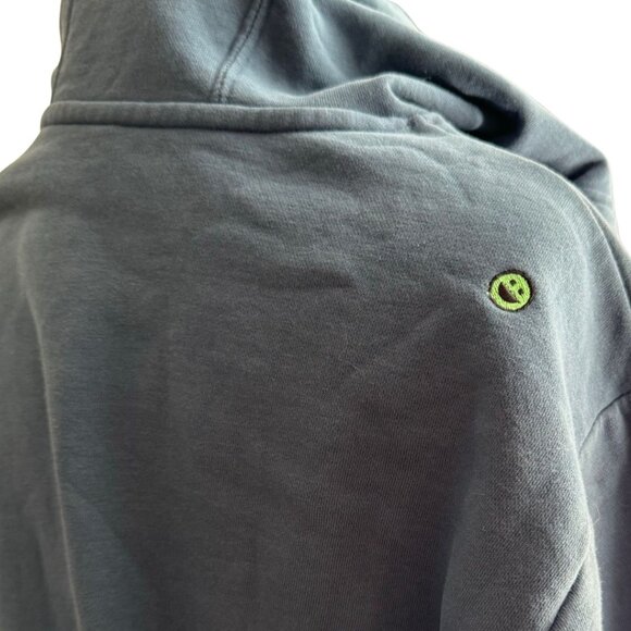 Adidas Emoji Fleece Hoodie - Size Large, Unisex, Blue - Picture 6 of 8